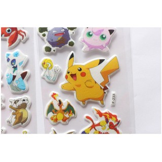 Miếng dán Sticker In Nổi Pokemon Bicachu