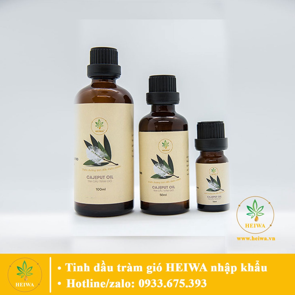 Tinh dầu Tràm Gió thương hiệu Heiwa nhập khẩu Ấn Độ có giấy kiểm định, dung tích 100ML