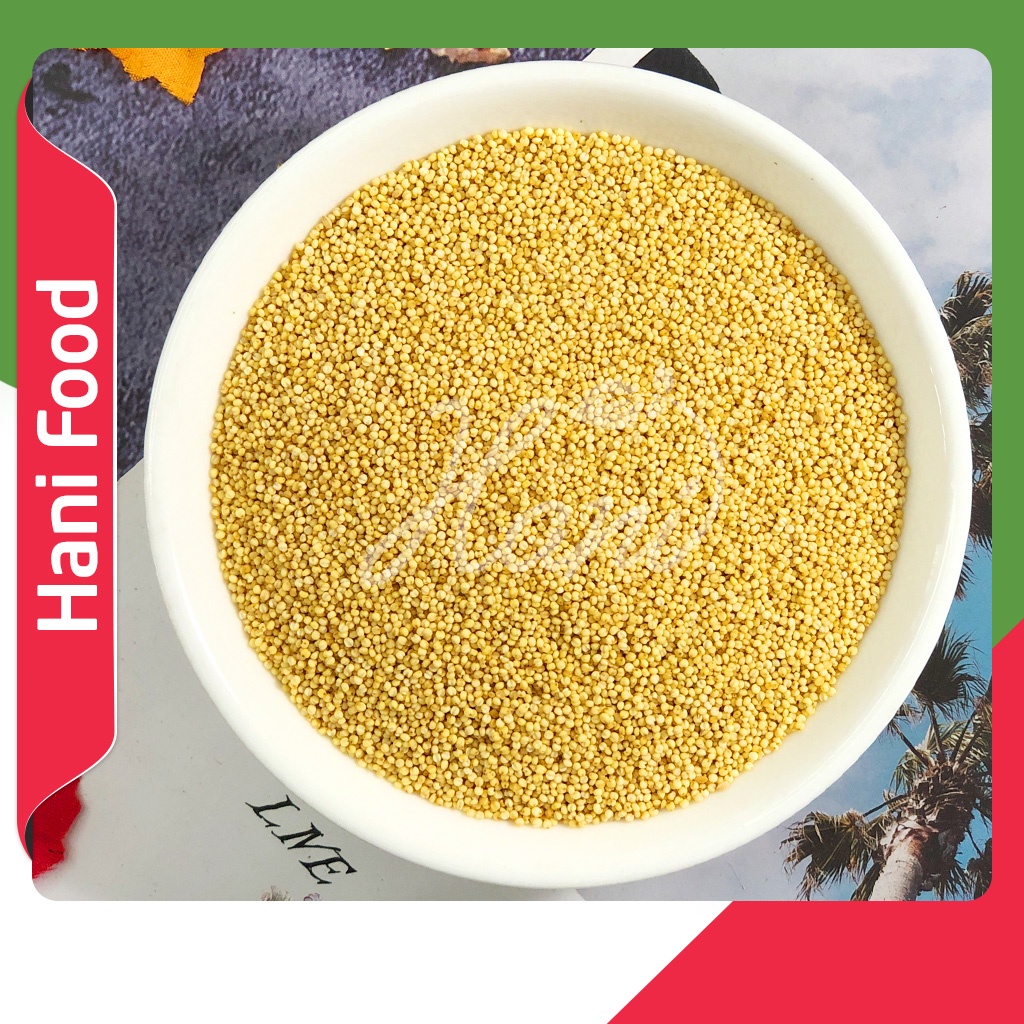 1KG Hạt Kê Nếp Vàng Nghệ An Giống Thuần Chủng Hạt Nhỏ (Đã tách vỏ), Dùng Nấu Bánh, Chè, Cháo Kê 🐣 Nông Sản Hani Food