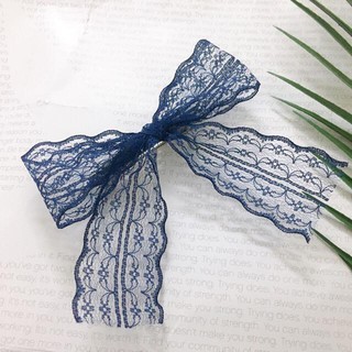 Kẹp tóc nơ ren công chúa, tiểu thư
