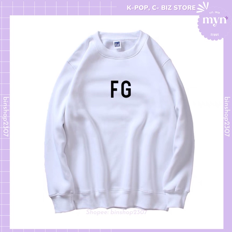 Áo Sweater Nỉ Dài Tay Giống FG Suga  Chất Đẹp Đủ Size
