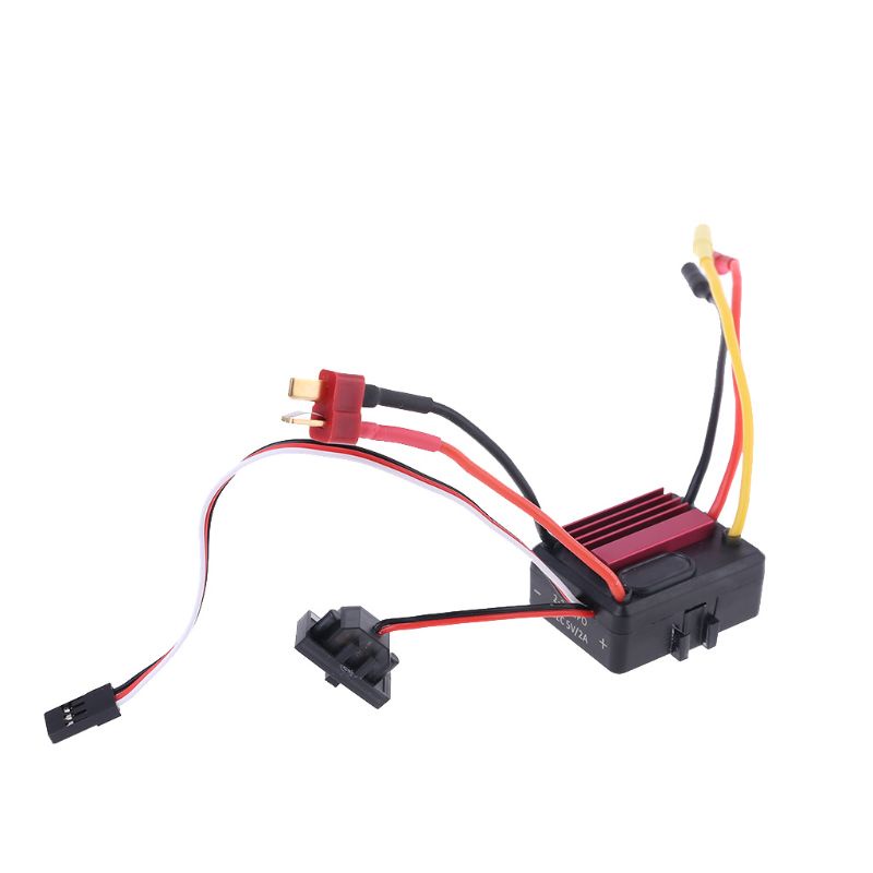 Bộ điều khiển tốc độ không chổi than ESC chống nước 2-3S Li-po 35A cho xe điều khiển từ xa 1/14 1/16 chuyên dụng