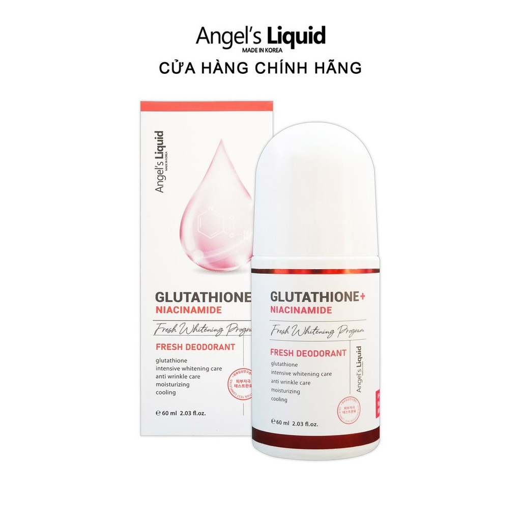 Lăn khử mùi Angel's Liquid Glutathione Fresh Whitening Deodorant 60ml