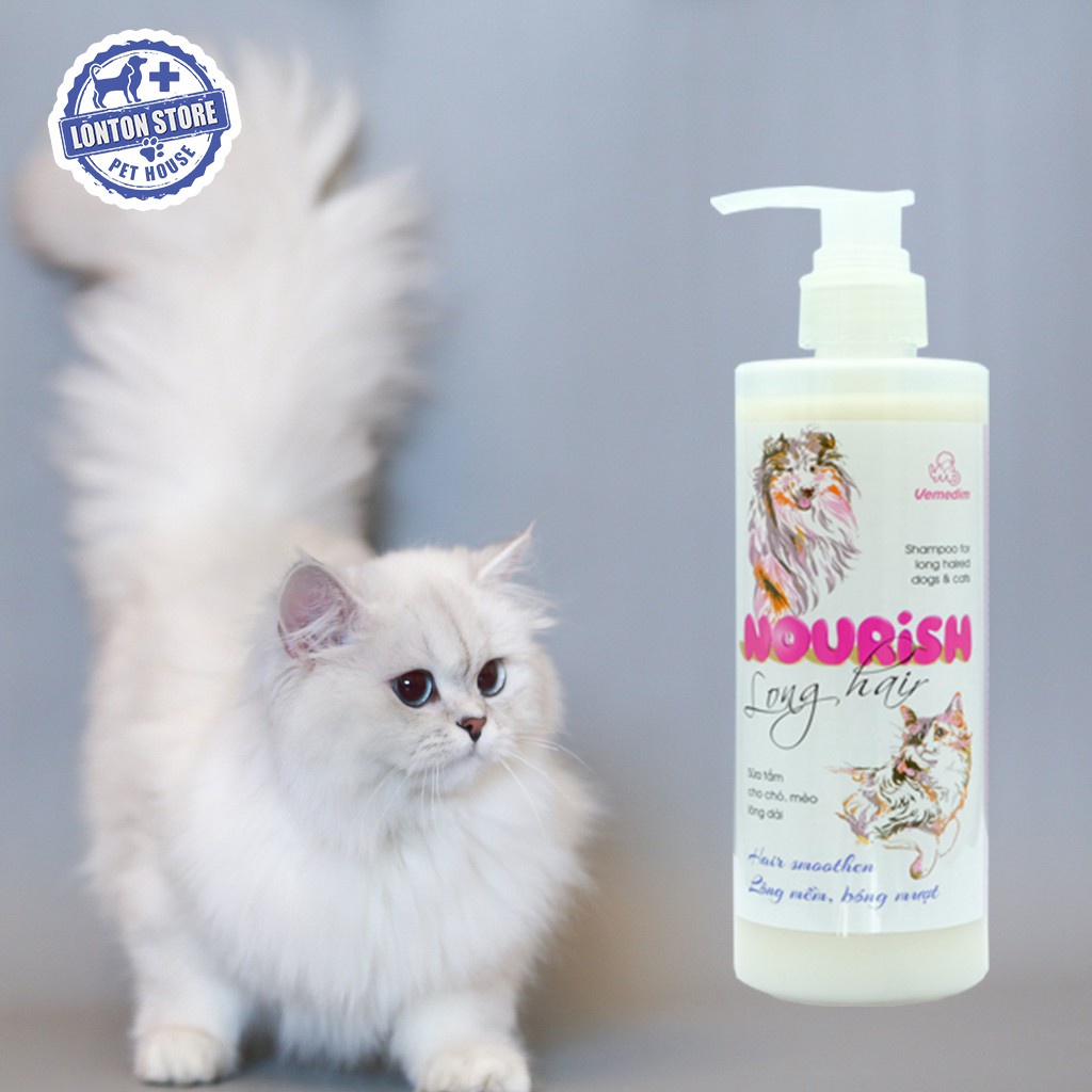 VEMEDIM Nourish Long Hair Shampoo - Sữa Tắm Chuyên Cho Chó Mèo Lông Dày Và Dài  Shampo - Lonton Store