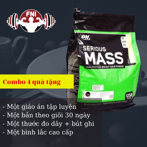 SERIOUS MASS 12 LB (5,4KG) - SỮA TĂNG CÂN BỔ SUNG VITAMIN KHOÁNG CHẤT