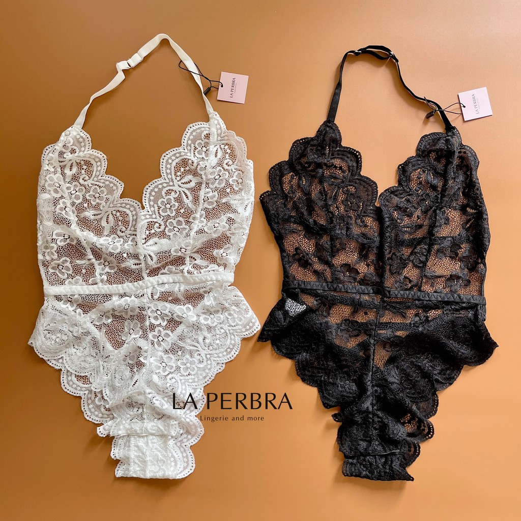 Bodysuit ren hở lưng sexy LA PERBRA (J02) | WebRaoVat - webraovat.net.vn