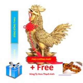 Tượng Gà Trống cỡ đại bằng đồng thau
