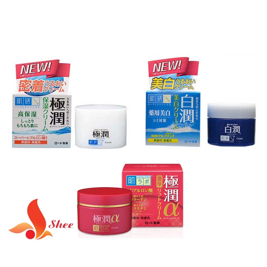 (mẫu 2020) Kem dưỡng da Hada Labo 50g nội địa Nhật Bản dưỡng trắng, chống lão hóa, cấp ẩm