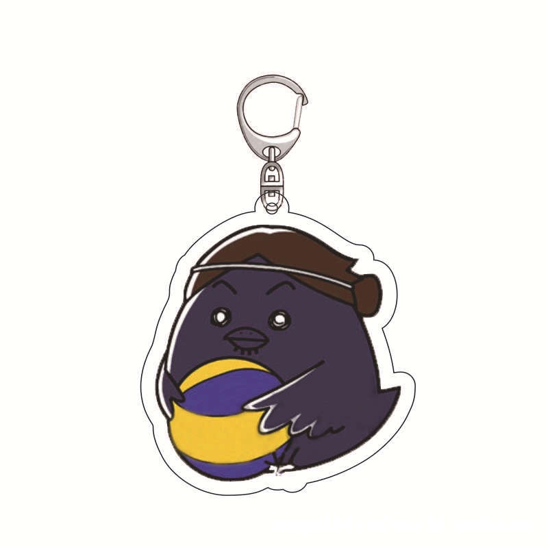 Móc Khóa Hình Nhân Vật Hinata Shoyo Tsukishima Kei Bằng Acrylic Thời Trang