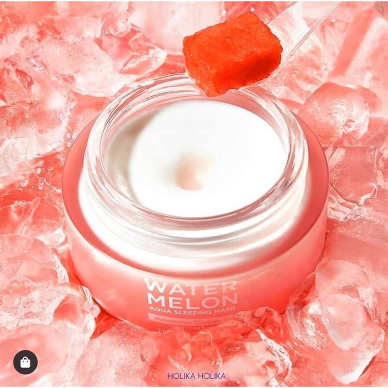 mặt nạ ngủ holika watermelon aqua sleeping mask 50ml