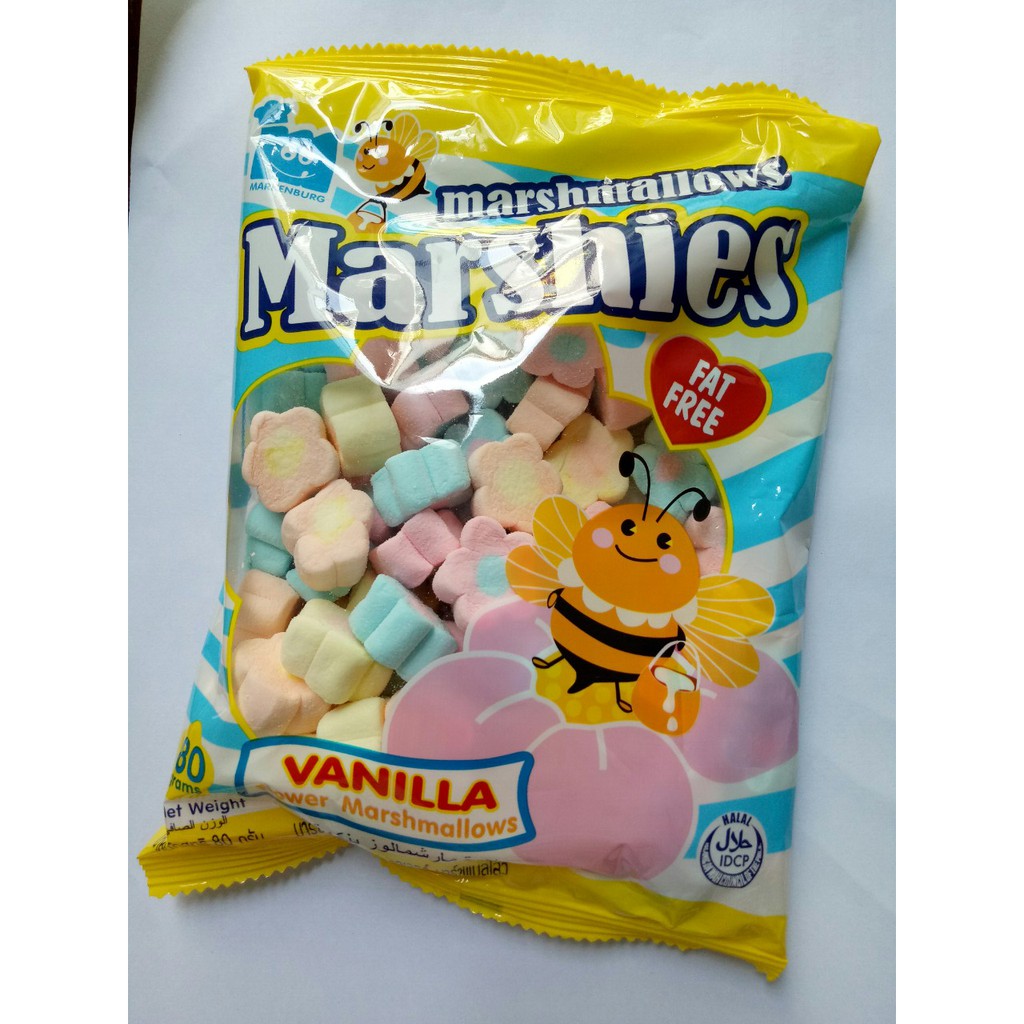 Kẹo Bông Marshmallow đủ vị, Gói 100g