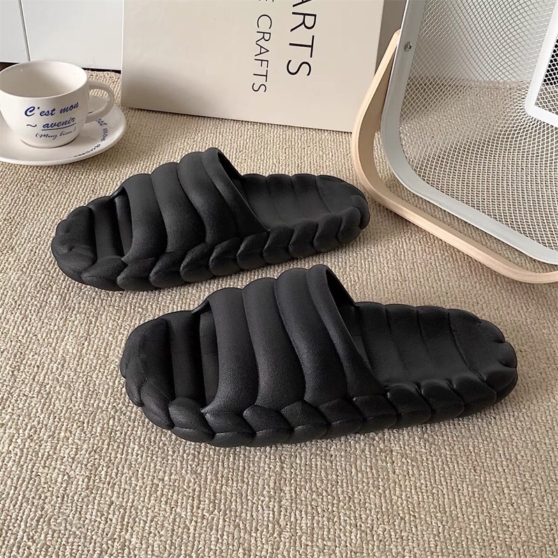 Dép quai ngang dành cho nam nữ con sâu kèm ảnh thật