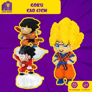 Đồ chơi lắp ráp block Goku mô hình Dragon Ball nhân vật son goku saiyan khổng lồ, lắp ghép nhựa cho bé tăng sáng tạo