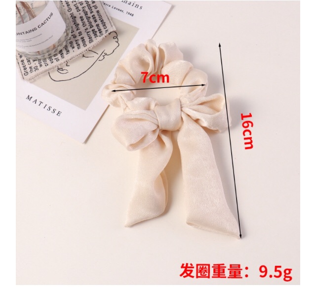 Buộc tóc SCRUNCHIES lụa thắt nơ baby