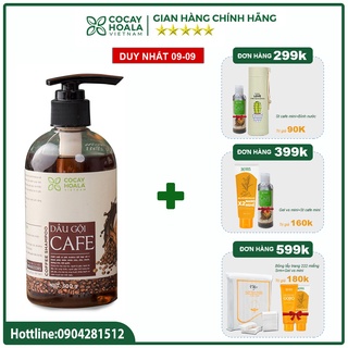 Dầu Gội-Dầu Gội Thảo Dược Cà Phê Trị Liệu Tóc Cocayhoala Chiết Xuất Hạt Cà Phê Arabica 300g