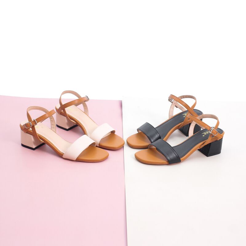 Giày Sandal Cao Gót 3cm Mix Nhiều Màu Pixie X476