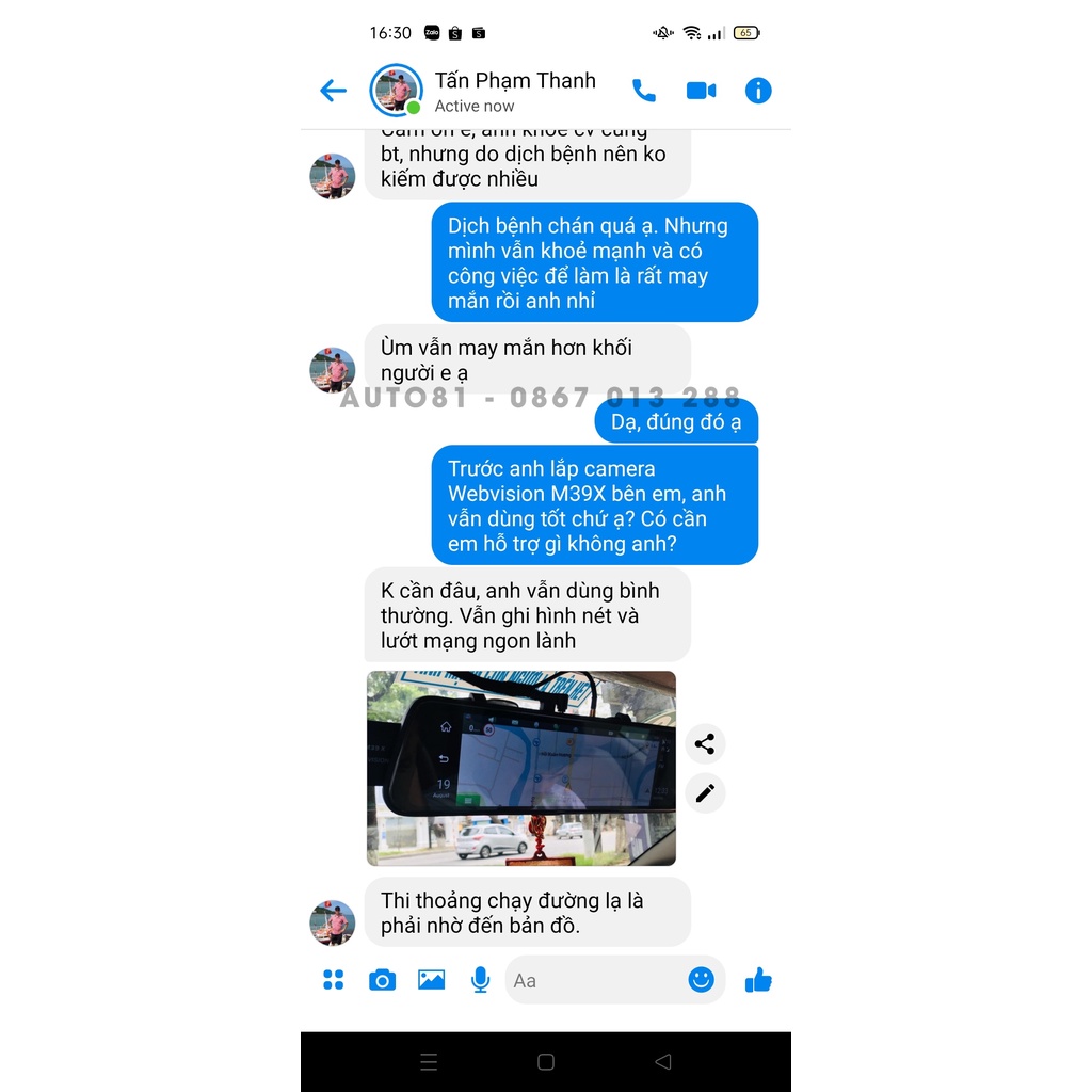 Camera hành trình gắn gương Webvision M39X, ghi hình trước sau, cảnh báo giọng nói, tặng kèm thẻ nhớ 32G | BigBuy360 - bigbuy360.vn