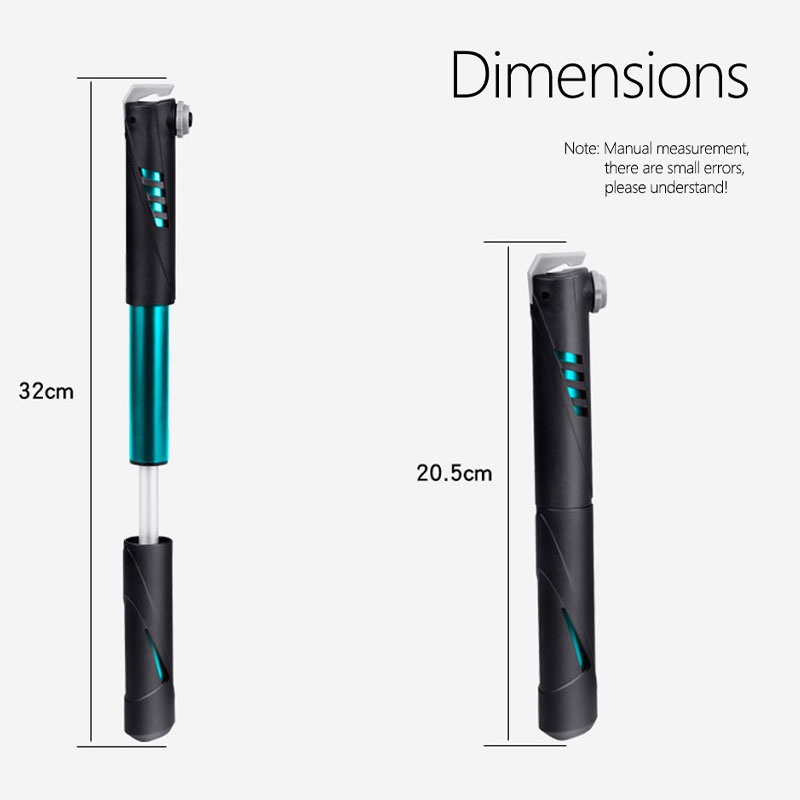 1 Dụng Cụ Bơm Bóng Rổ mini Cầm Tay Tiết Kiệm Sức Nặng Màu Đen Và Xanh Dương Dành Cho Xe Đạp Thể Thao Ngoài Trời