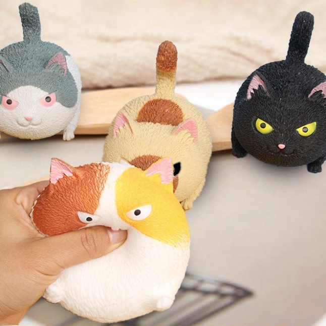 GUDETAMA SQUIShY CON MÈO MẬP Ú TỨC GIẬN cực đáng yêu bóp xả stress giảm căng thẳng mochi slime