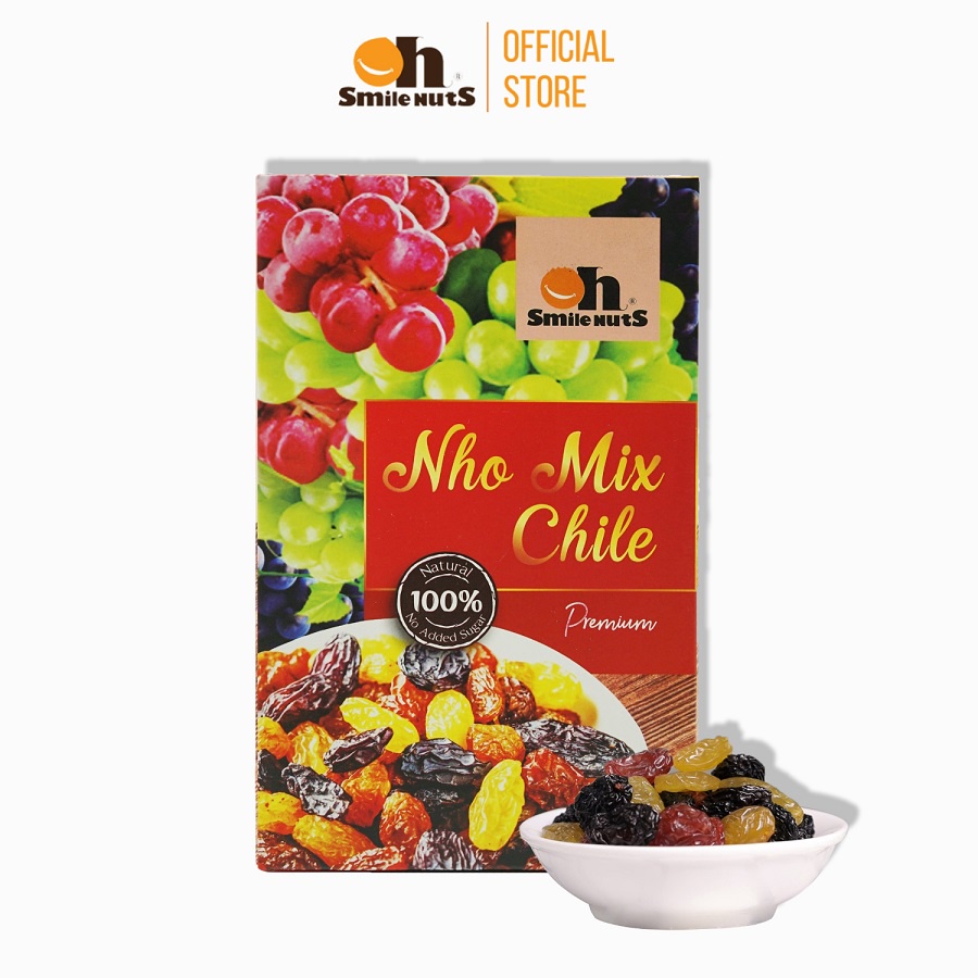 Nho khô mix 3 loại Chile hộp 500g