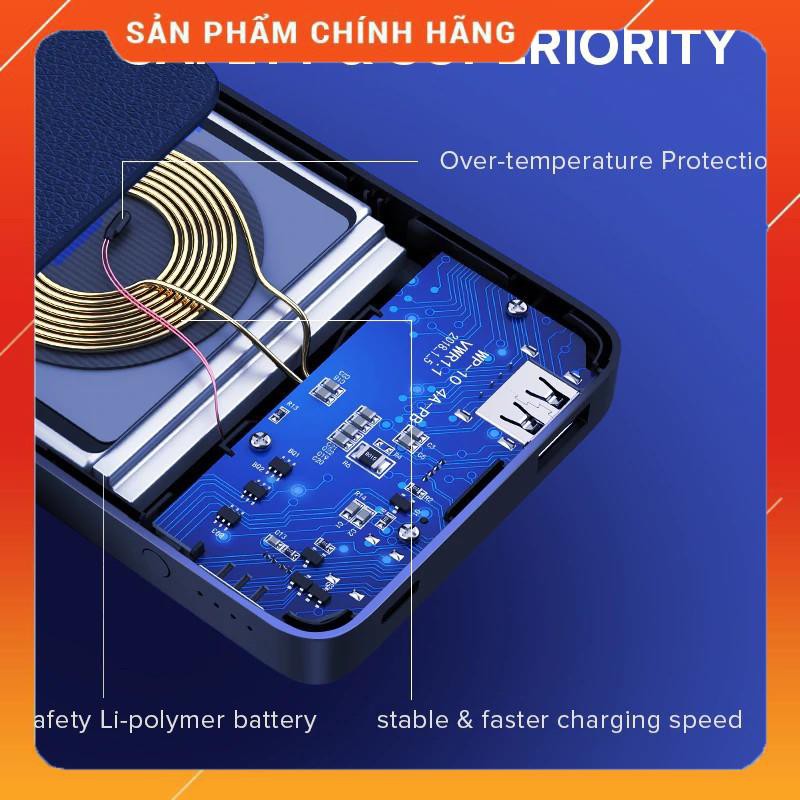 Sạc dự phòng không dây UGREEN Qi 10000mAh 50578 dailyphukien