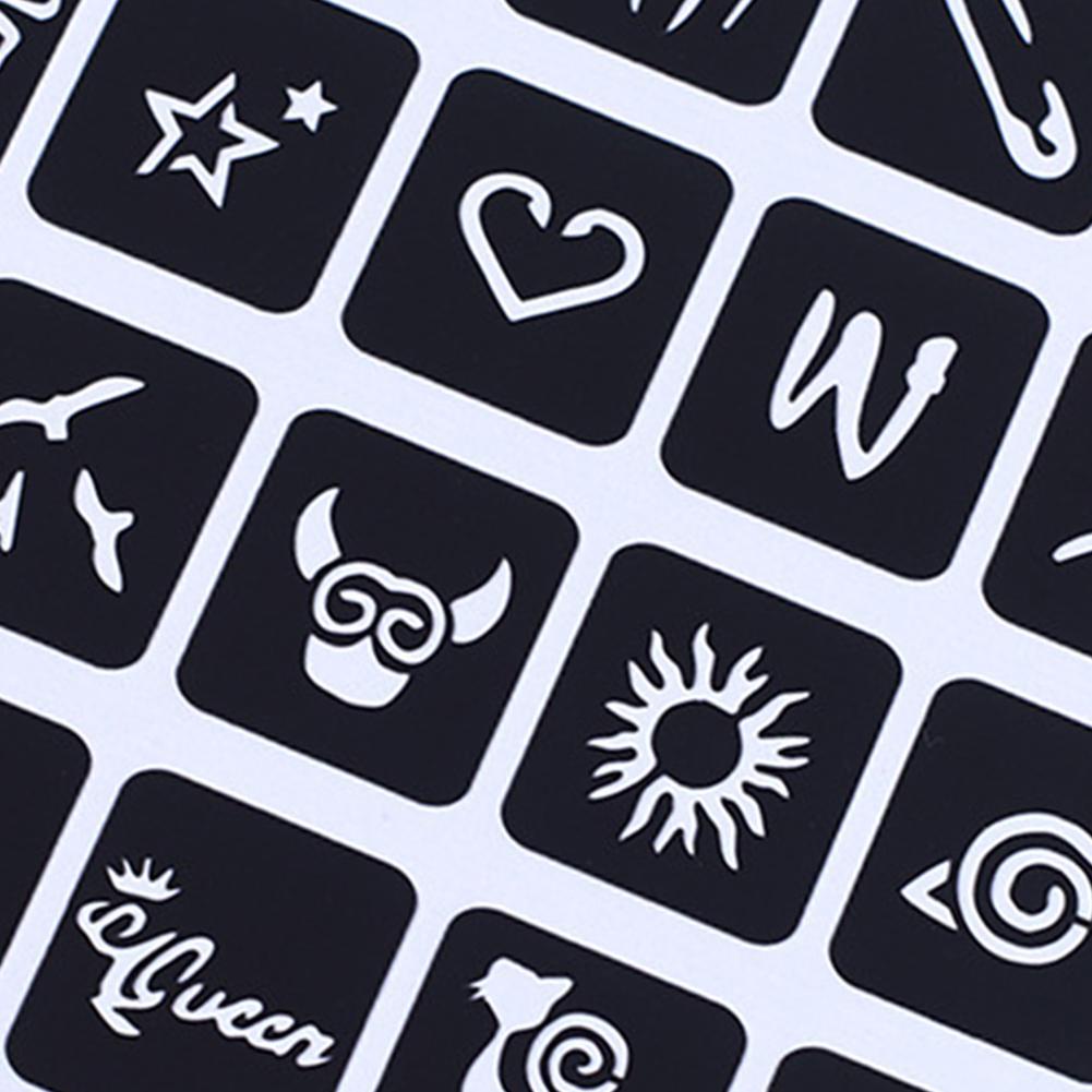 Khuôn xăm hình tạm thời mẫu S5F5 nhiều họa tiết hoạt hình xinh xắn