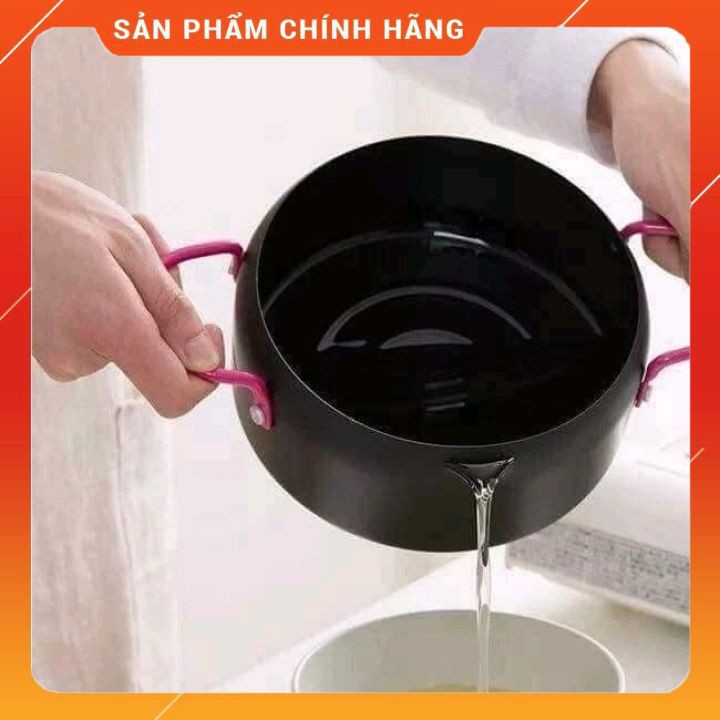 Nồi chiên lọc dầu xuất nhật dùng bếp ga, bếp từ, bếp hồng ngoại - Kèm khay hứng (GIA DUNG THANH THẢO)