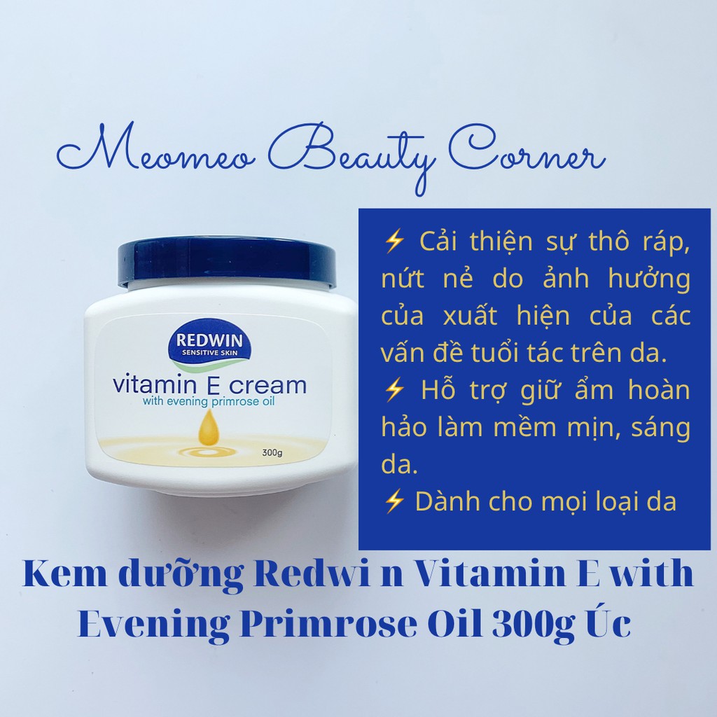 Kem dưỡng ẩm Redwin Vitamin E cream vitamin e