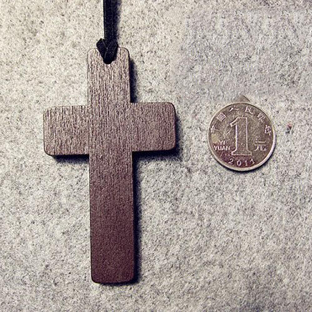 💥FOLLOW TẶNG 3K💥HÀNG CÓ SẴN💥 Vòng cổ nữ dây da mặt hình cây thánh giá Dây chuyền bằng gỗ đẹp mộc mạc Vintage