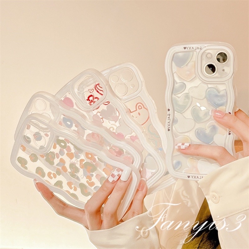 (SIÊU RẺ) Ốp lưng iphone viền sóng trắng nhiều hình gấu dễ thương 7plus/8/8plus/x/xr/xs/11/12/13/pro/max/plus/promax