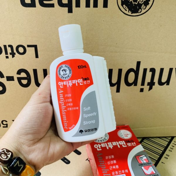 Dầu nóng Hàn Quốc Antiphlamine lọ 100ml xoa bóp giảm đau nhức xương khớp, tan vết bầm tím, bong gân trật khớp