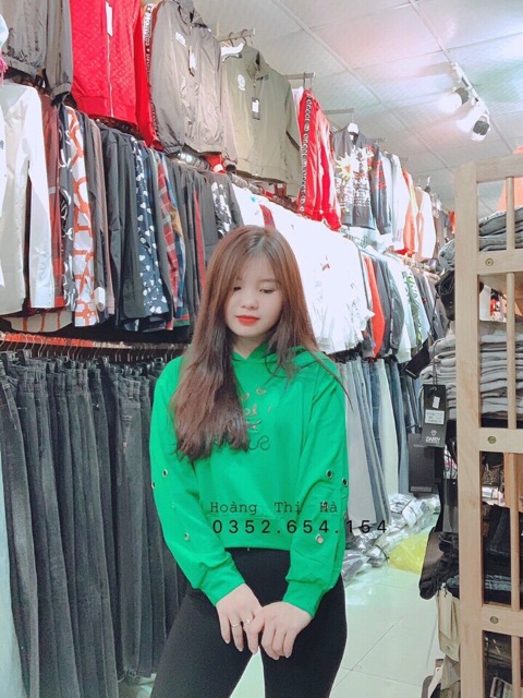 [Mã WAMST111 giảm 15k đơn 99k] Áo cotton da cá có mũ dáng croptop | BigBuy360 - bigbuy360.vn