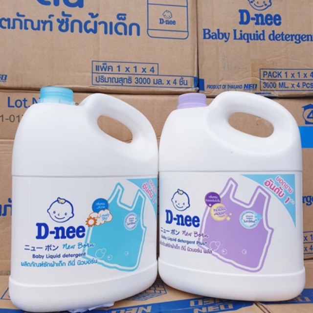 MẪU MỚI Giặt Dnee 3L Thái Lan (màu tím, xanh, hồng )