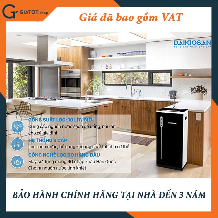 Máy lọc nước RO chính hãng Daikiosan DSW-32009H3