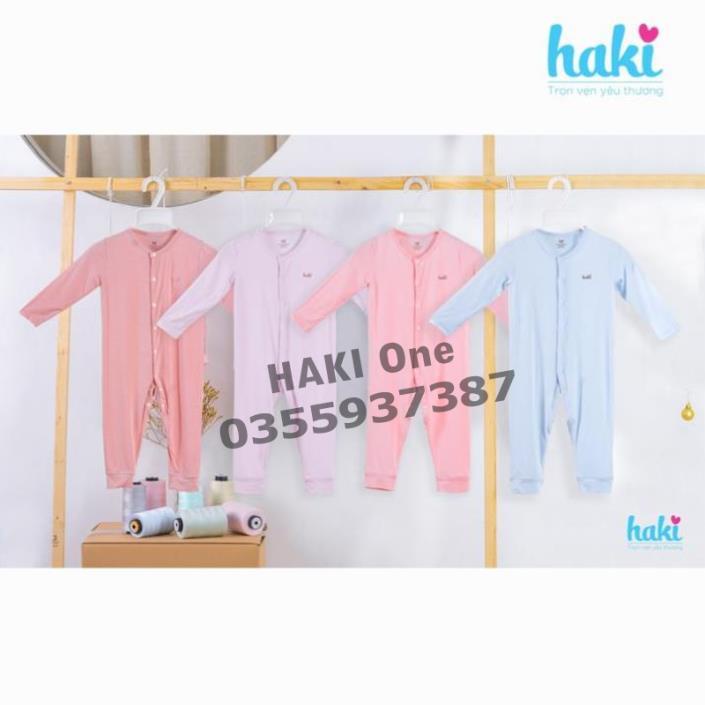 _HAKI ONE  [] Bộ bodysuit dài tay vải sợi tre (Bamboo) chính hãng HAKI -BB007
