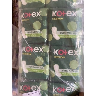 8 Gói Kotex Freedom Mặt bông Có cánh, không cánh