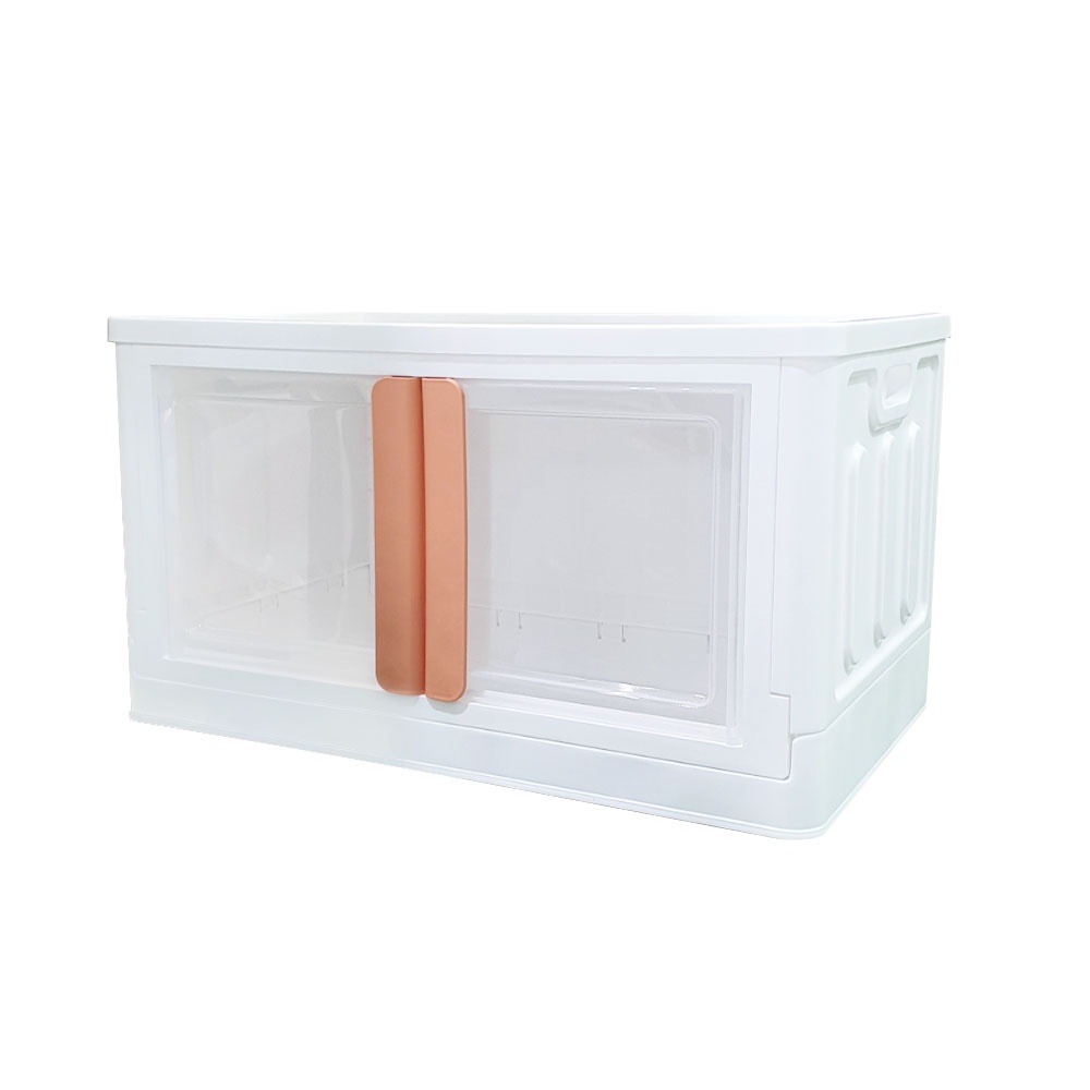 HomeBase STACKO Thùng đựng đồ bằng nhựa CHEER W64xD40xH37cm màu cam