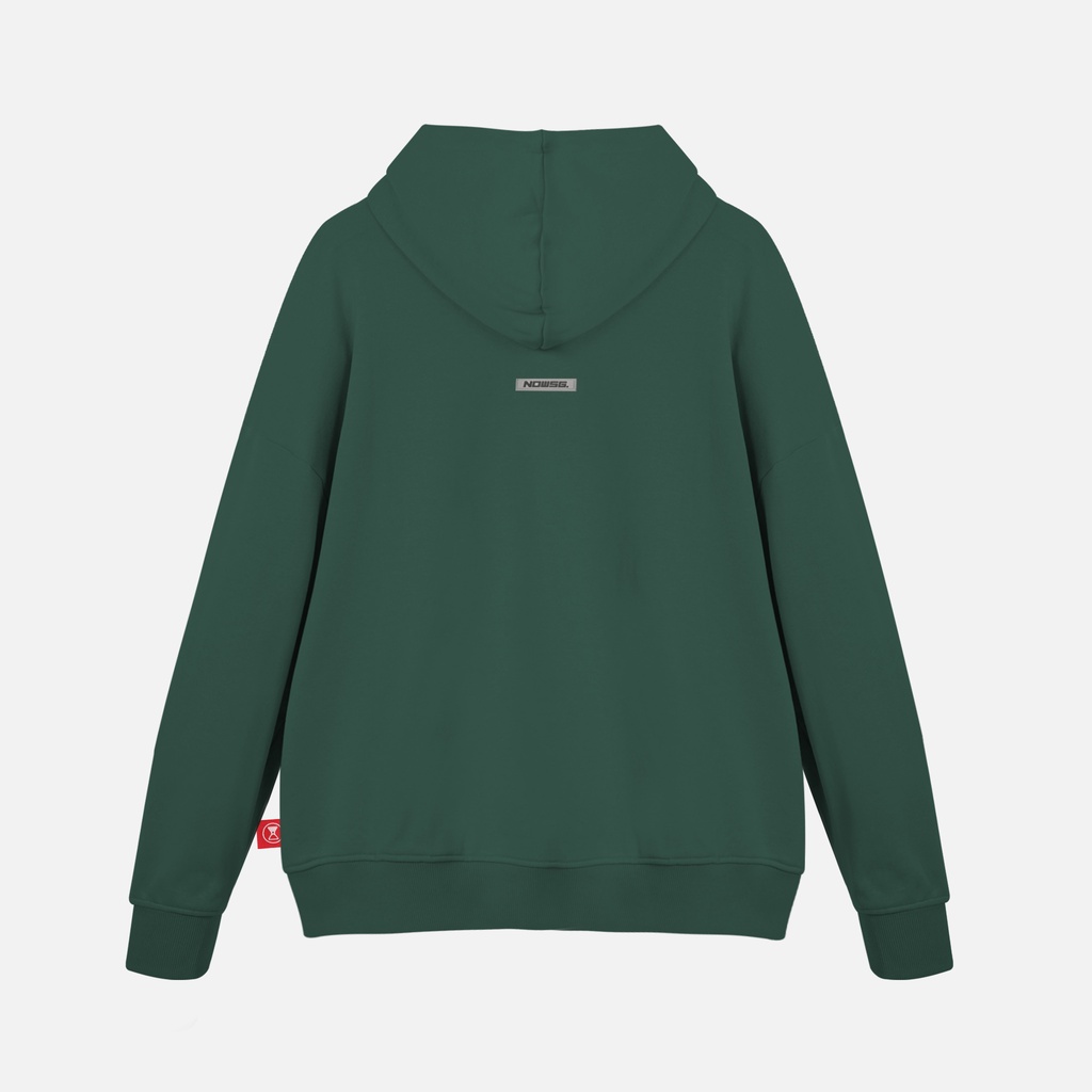 Áo khoác nỉ NEEDS OF WISDOM Pullover University Hoodie - Green - Local Brand Chính Hãng