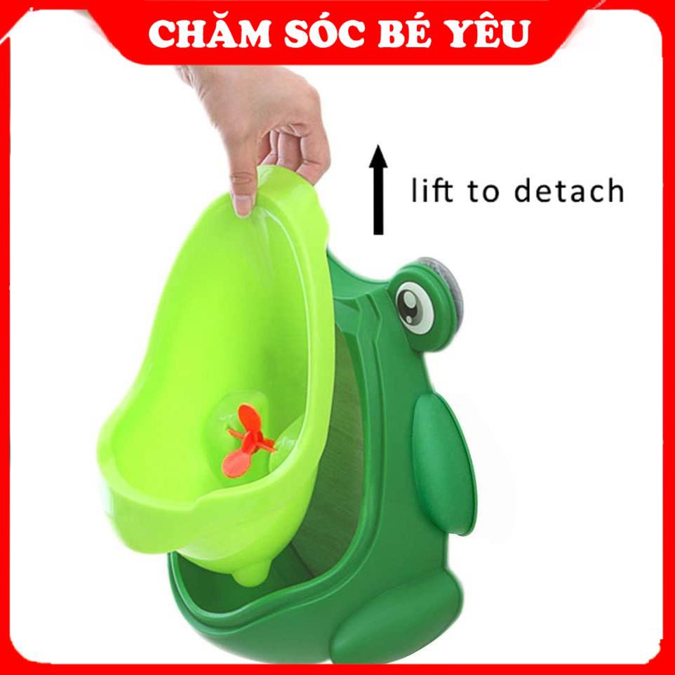 (Hàng Xịn) Bô Tiểu Cho Bé Trai, Bô Cho Bé Đứng Treo Tường Con Ếch