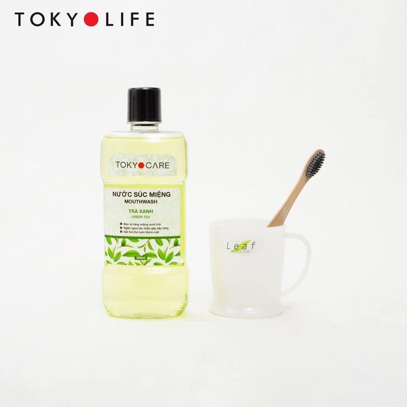 Nước Súc Miệng Tokyo Life Siêu Diệt Khuẩn Hương Bạc Hà Và Trà Xanh
