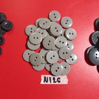 Combo nút áo xam N125-N128 (phụ kiện may vá, trang trí quần áo,Handmade,DIY)