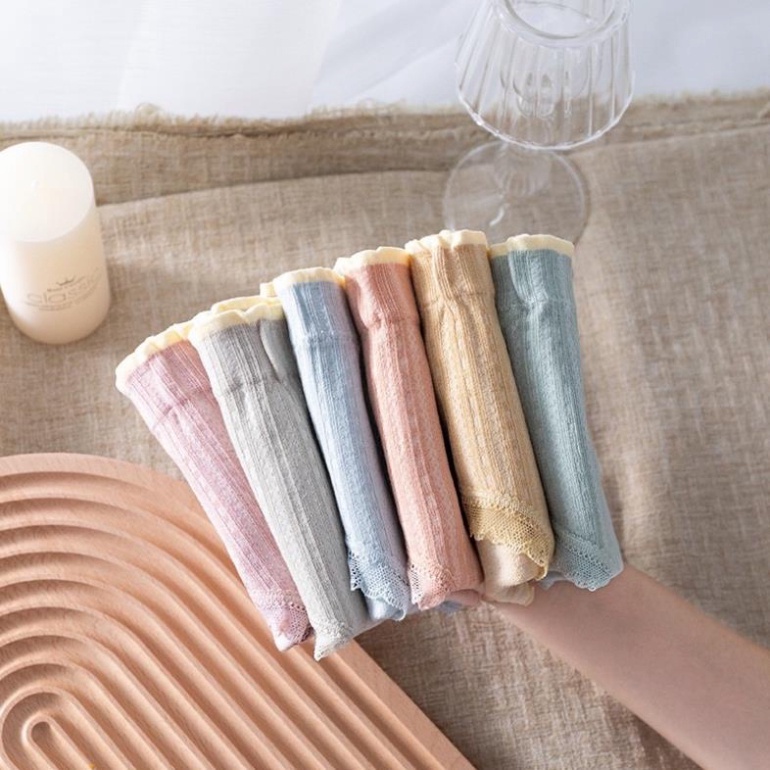 Quần lót nữ coton silip Cạp Cao Màng khử khuẩn ❄️ Nội y xanh chất đẹp deal xịn sexy