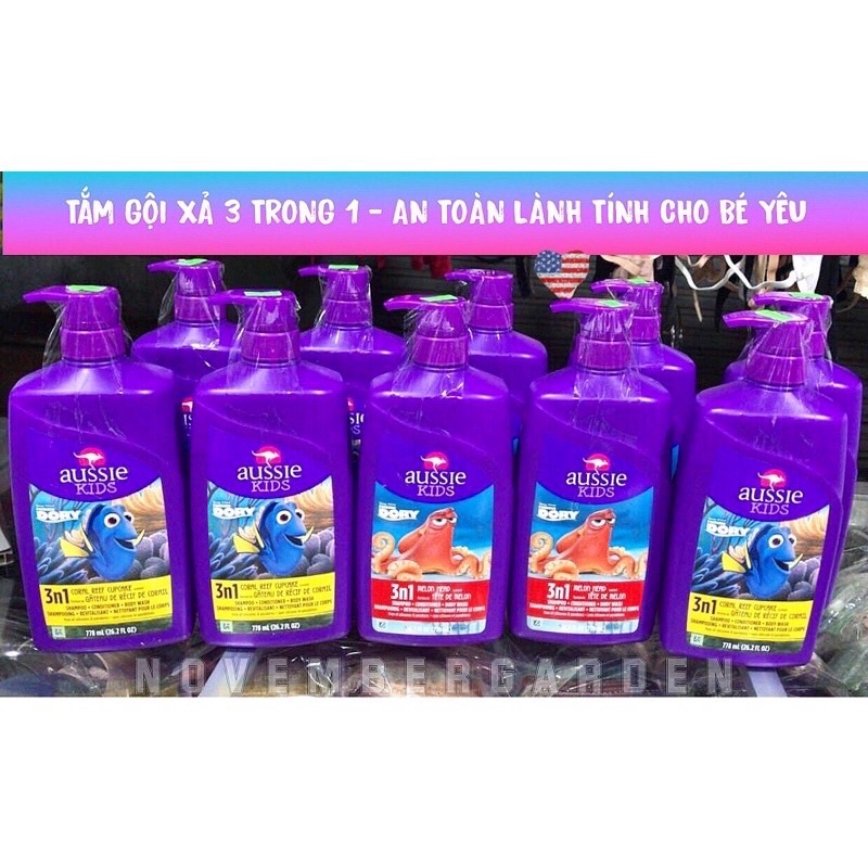 Sữa Tắm 3 In 1 Aussie Kids 778ml Mỹ