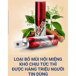 xịt thơm miệng Staycool từ Anh Quốc