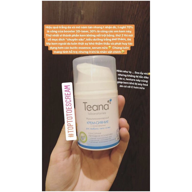 Kem dưỡng Teana Multilamellar Power Vitamin CE & Shine Cream CC dưỡng da trắng hồng | BigBuy360 - bigbuy360.vn