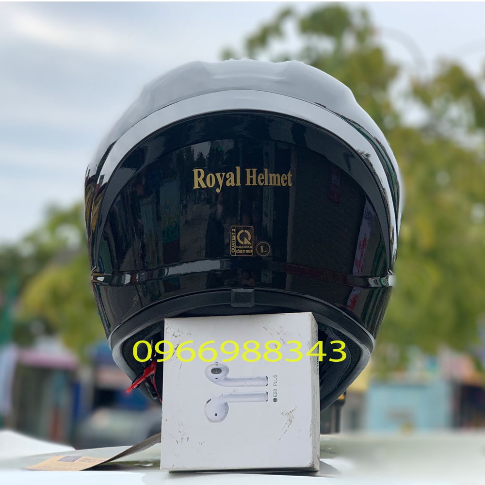 Mũ Bảo Hiểm Royal 266 Bản 2 Kính Lót Tháo Rời Hàng Chính Hãng Bảo Hành 12 Tháng - Tặng Túi Chống Trầy Mũ
