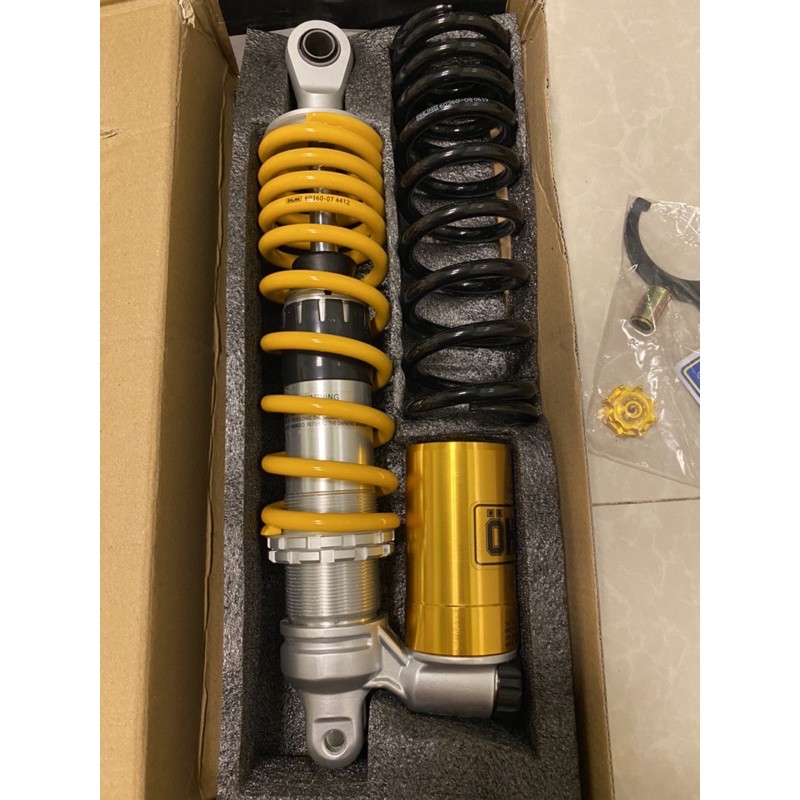 Phuộc nhún sau Ohlins bình dưới cho các xe tay ga 1 phuộc Vario Vision Click Janus Lead Ultimo...