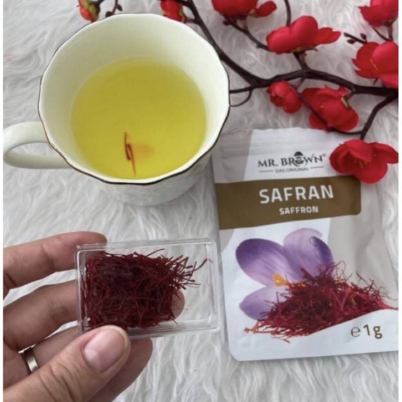 Nhụy hoa nghệ tây Safran Saffron Mr Brown Das Original - 1g - Hàng nội địa Đức
