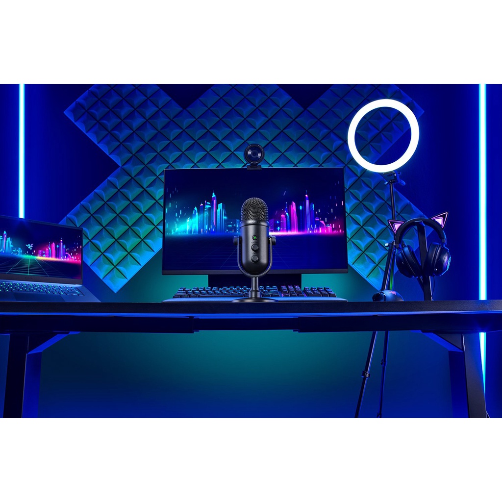 Mic thu âm Razer Seiren V2 Pro RZ19-04040100-R3M1 | Lọc tạp âm Âm thanh hoàn hảo | Chính hãng - Bảo hành 24 tháng