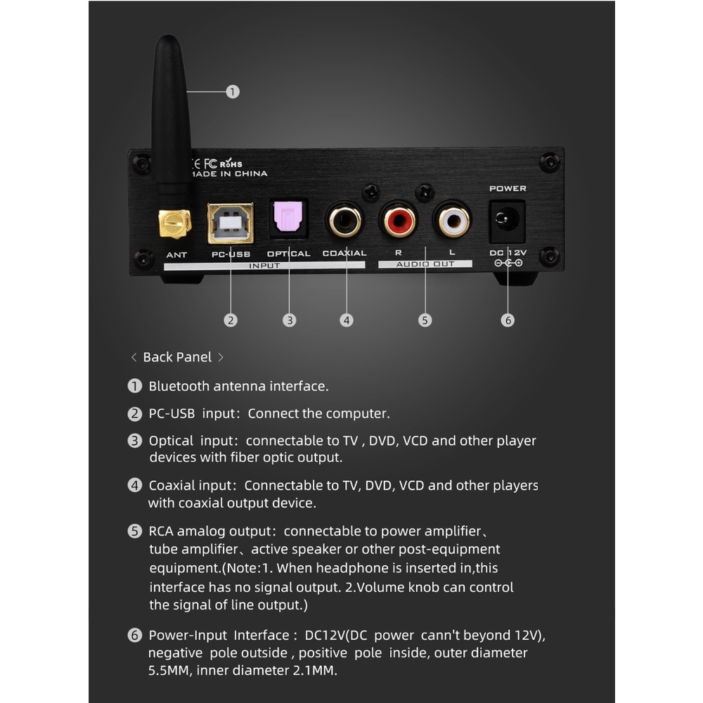 DAC Giải Mã FX-Audio DAC-X6 MKII ESS9018, Bluetooth 5.0 APTX